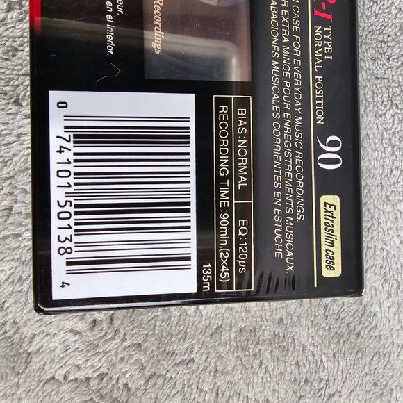 FUJI DR-I Normal Bias 90 Min Blank Audio Cassette Tape Type I, Brand New Sealed - Picture 7 of 12